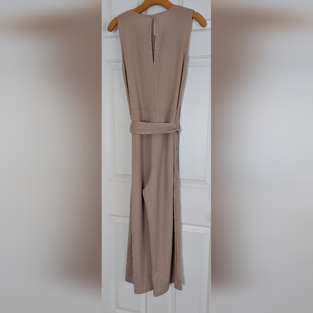ZARA Sleeveless Jumpsuit With Tie Front - Picture 4 of 11